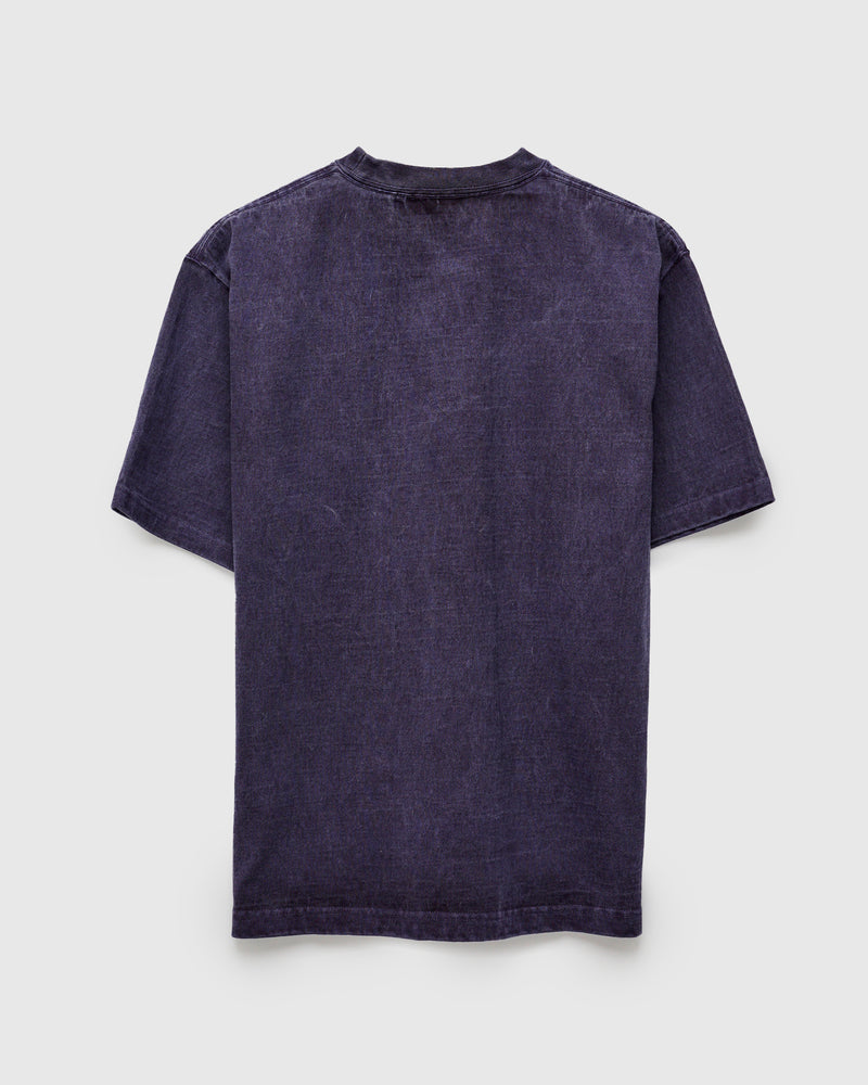 Heavyweight Pigment Dye Pocket T-Shirt in Faded Purple