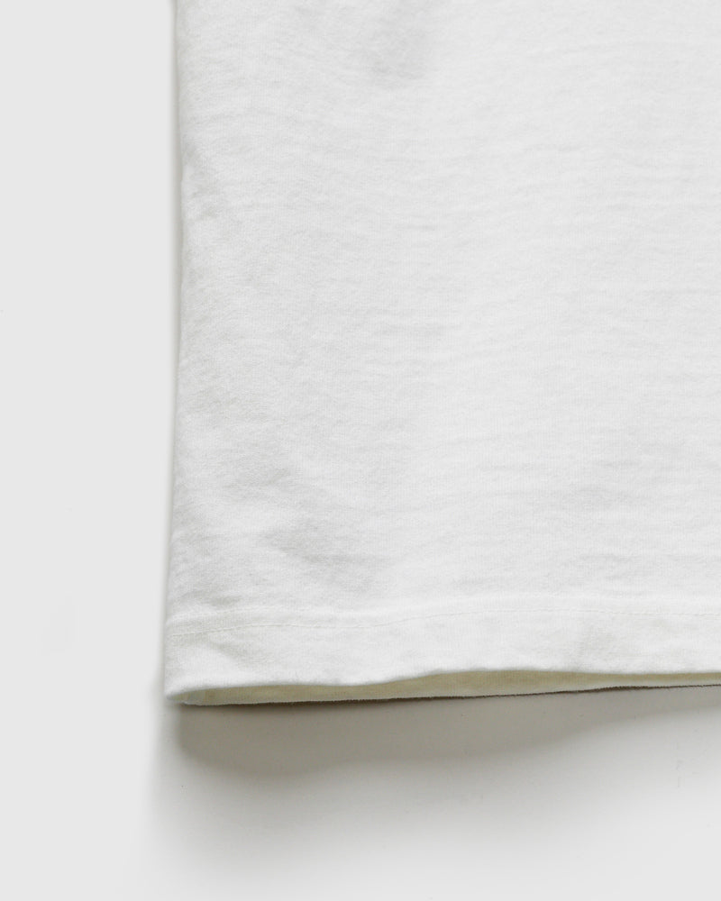 Heavyweight Pigment Dye Pocket T-Shirt in White