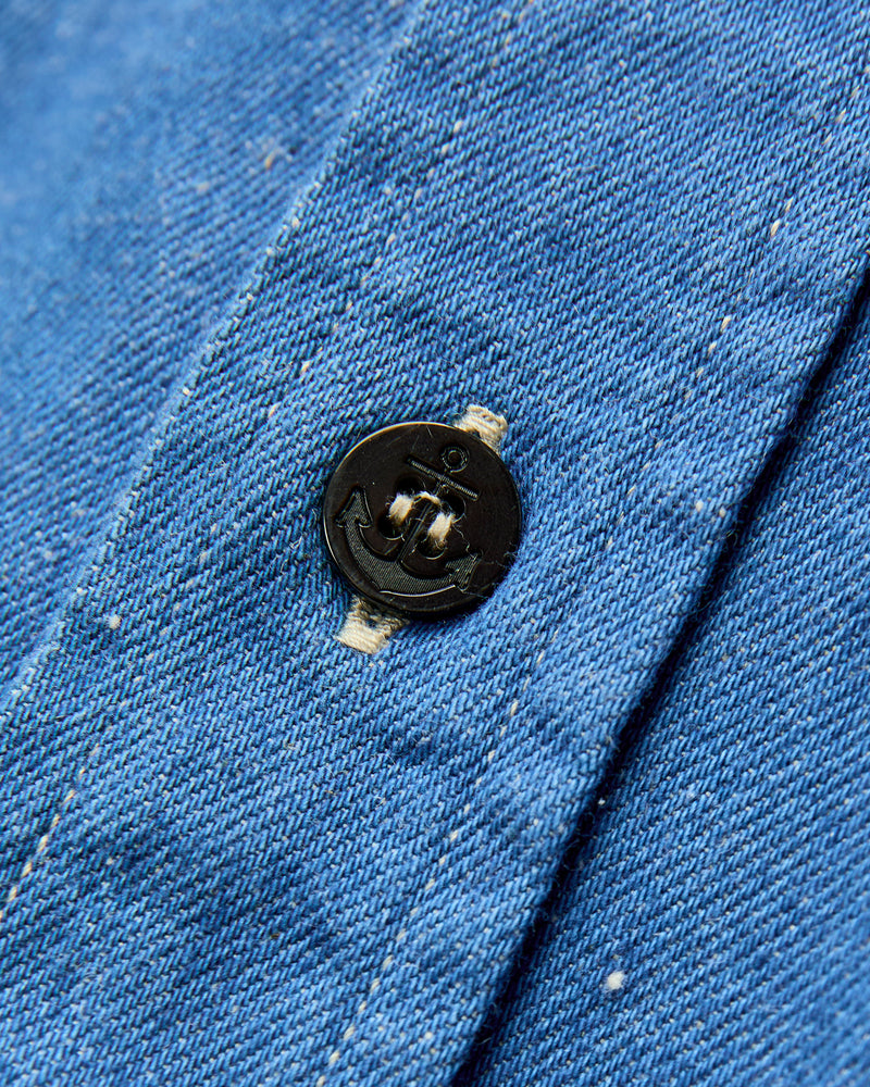 Linen Denim Workshirt in Sax