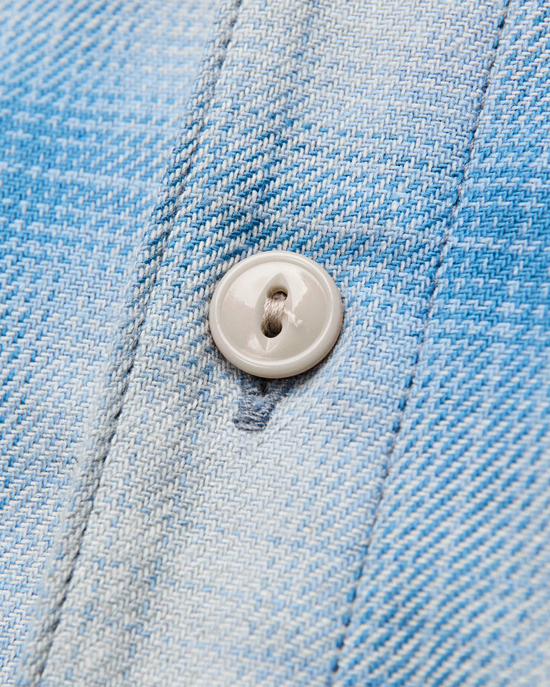 "Field Shirt" in Sky Blue Shadow Plaid