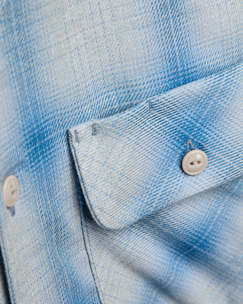 "Field Shirt" in Sky Blue Shadow Plaid