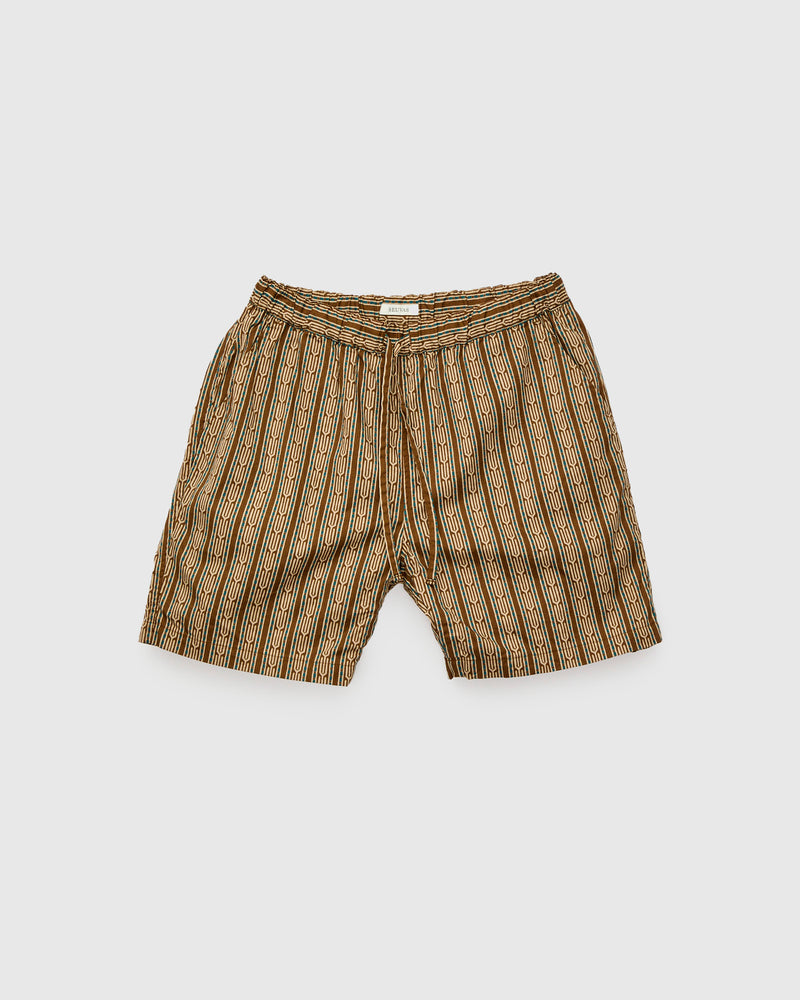 Dobby Easy Shorts in Brown