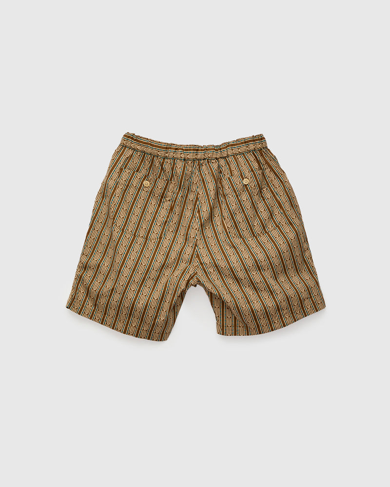 Dobby Easy Shorts in Brown