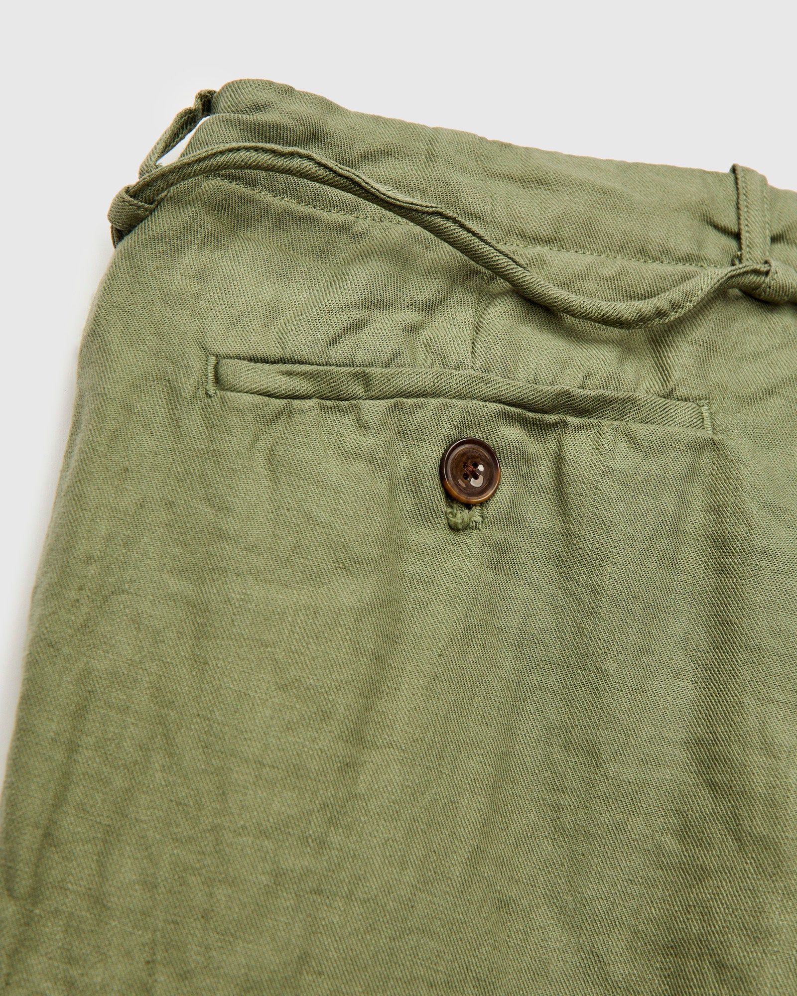 Linen 2Tuck Tapered Pants in Olive – Blue Owl Workshop