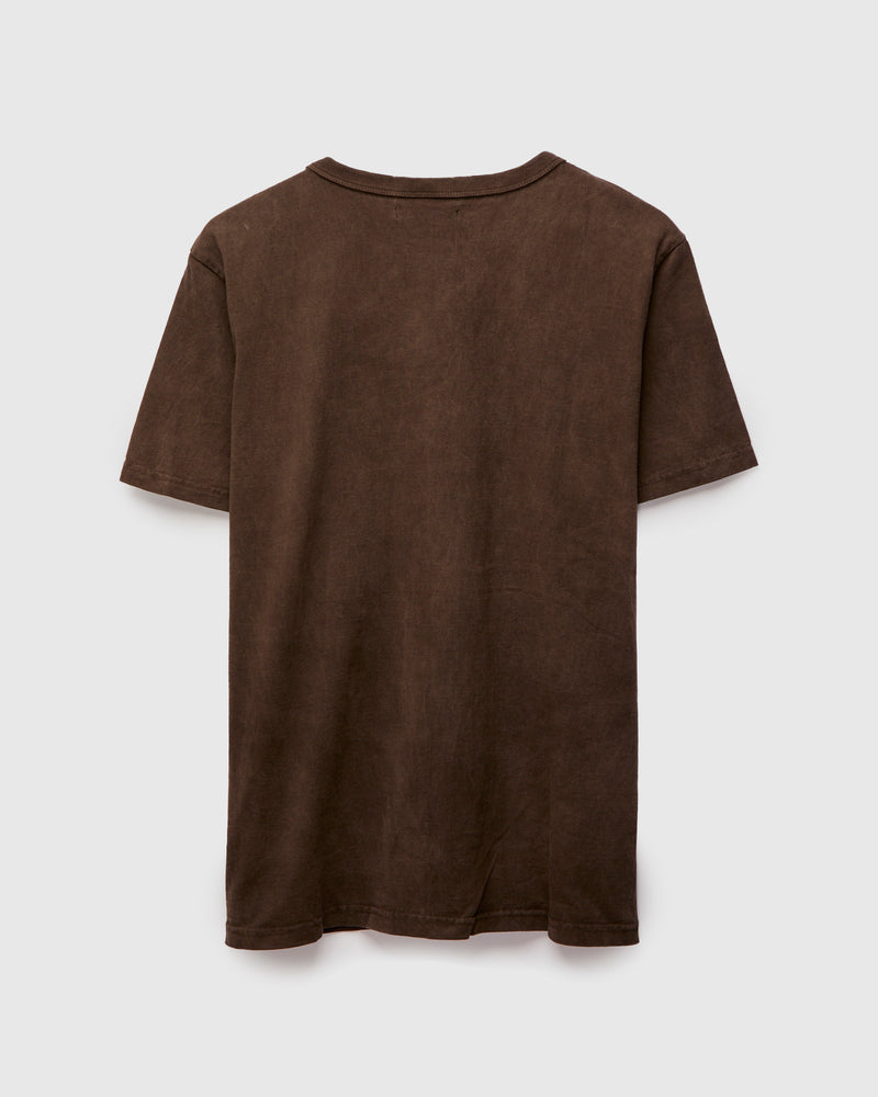 "Amami Dorozome" Shibori T-Shirt in Earth Brown