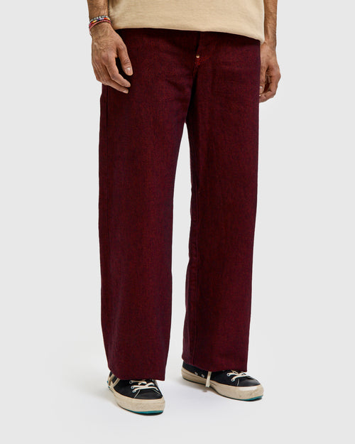 156 "Split Back" 12oz Royal Mail Red Birdseye Denim - Straight Fit