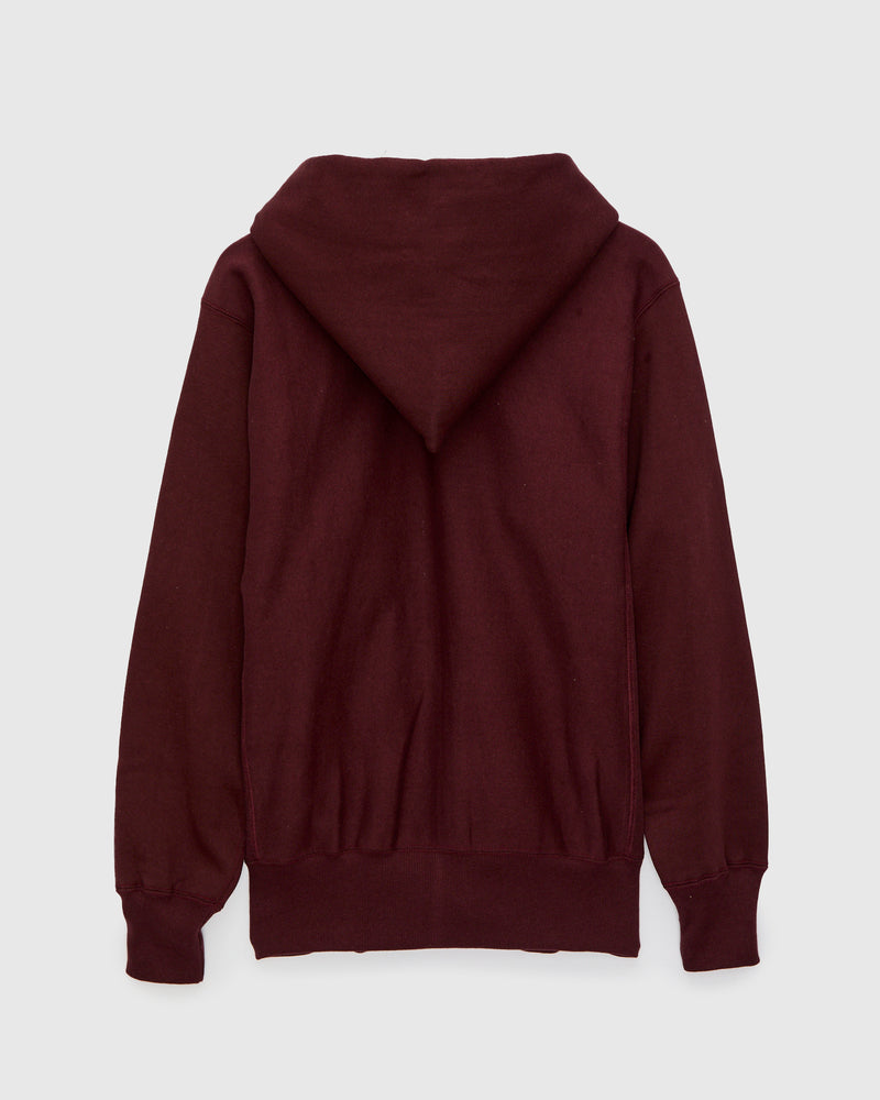487 Reverse Weave Loopwheel Zip Hoodie in Bordeaux – Blue Owl Workshop
