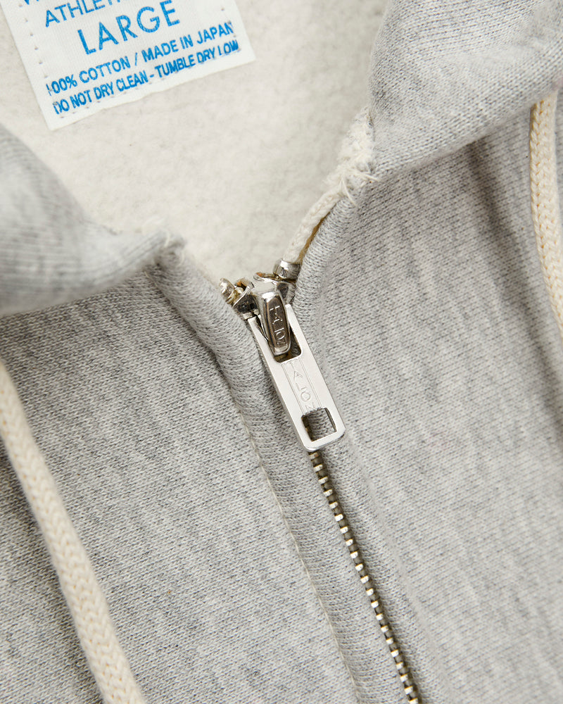 487 Reverse Weave Loopwheel Zip Hoodie in Heather Grey – Blue Owl