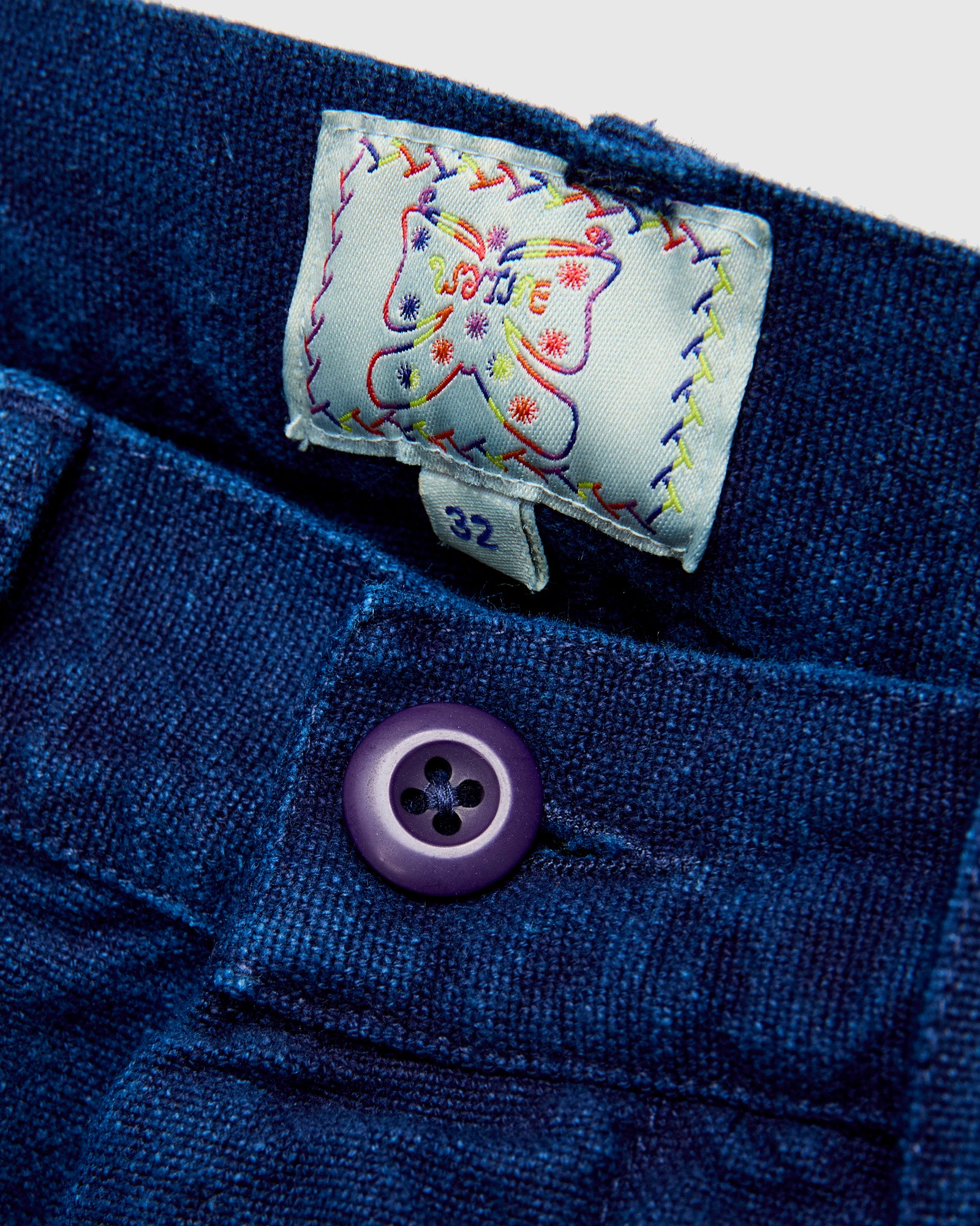 Rustic Plainweave Flat Front Chino in Indigo – Blue Owl Workshop