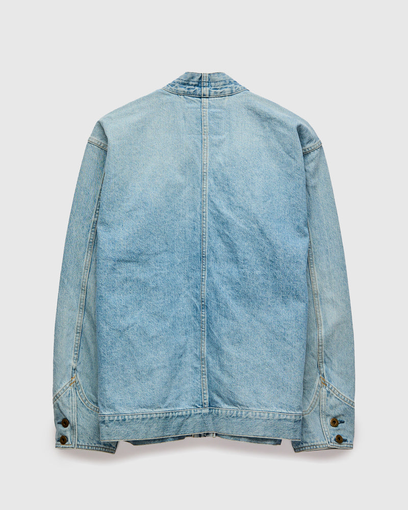 13oz Denim Haori Coat in Indigo