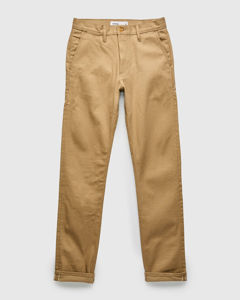 CH-44x 12oz Selvedge Chino in Beige