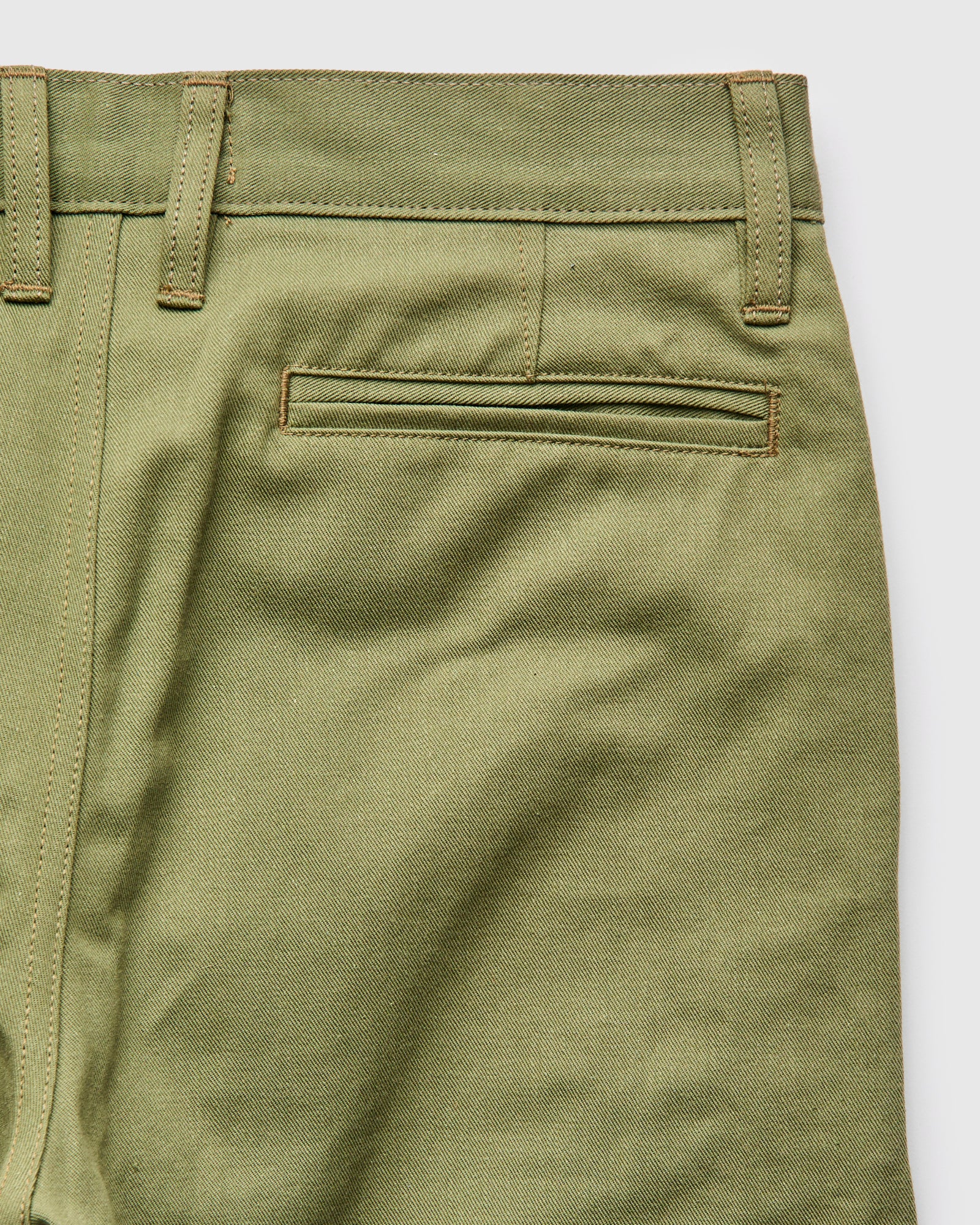 CH-55x 12oz Selvedge Chino in Olive – Blue Owl Workshop
