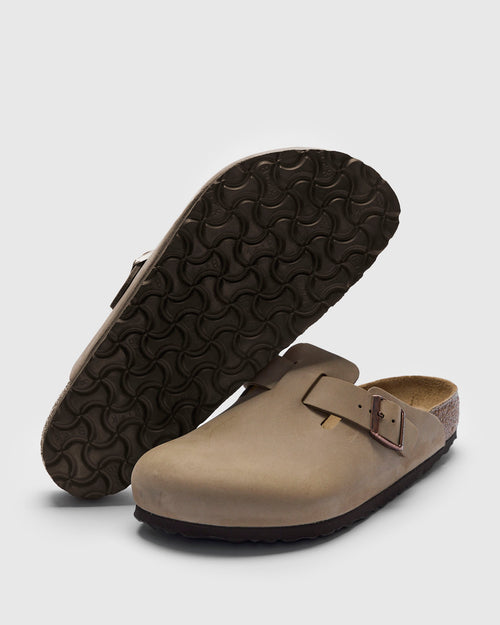 Boston Clog in Tobacco Brown Oil Leather