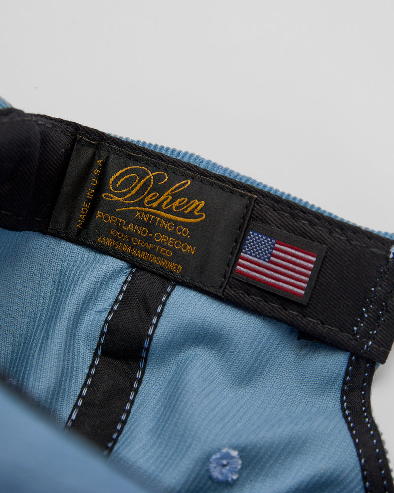 Baseball Hat in Dusty Blue Cord