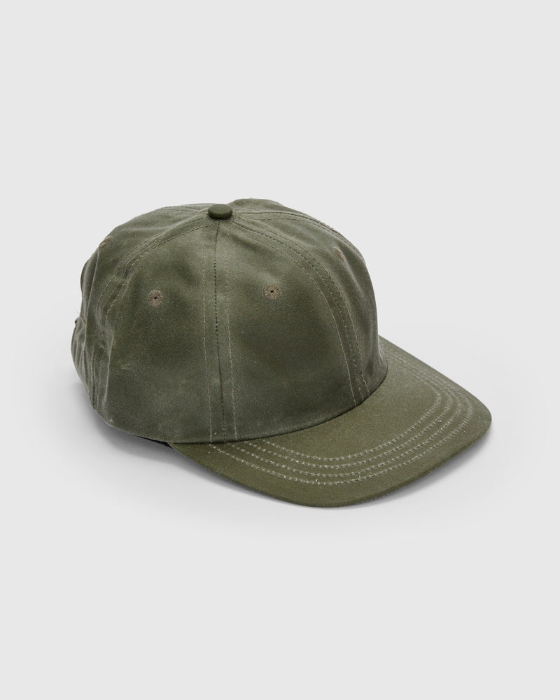 Baseball Hat in Waxed Light Moss
