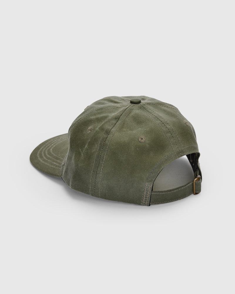 Baseball Hat in Waxed Light Moss