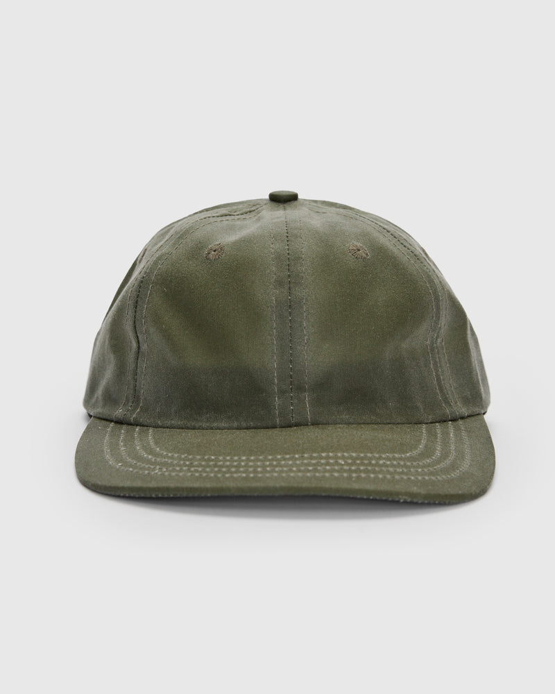 Baseball Hat in Waxed Light Moss