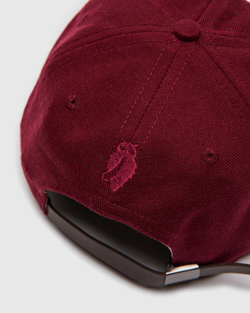 Blue Owl Baseball Cap in Cardinal