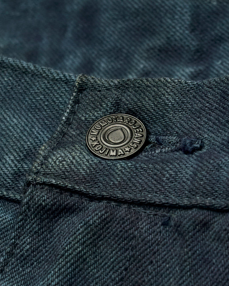 MXJE1402 "Mud & Natural Indigo Dyed" Selvedge Denim - Straight Fit