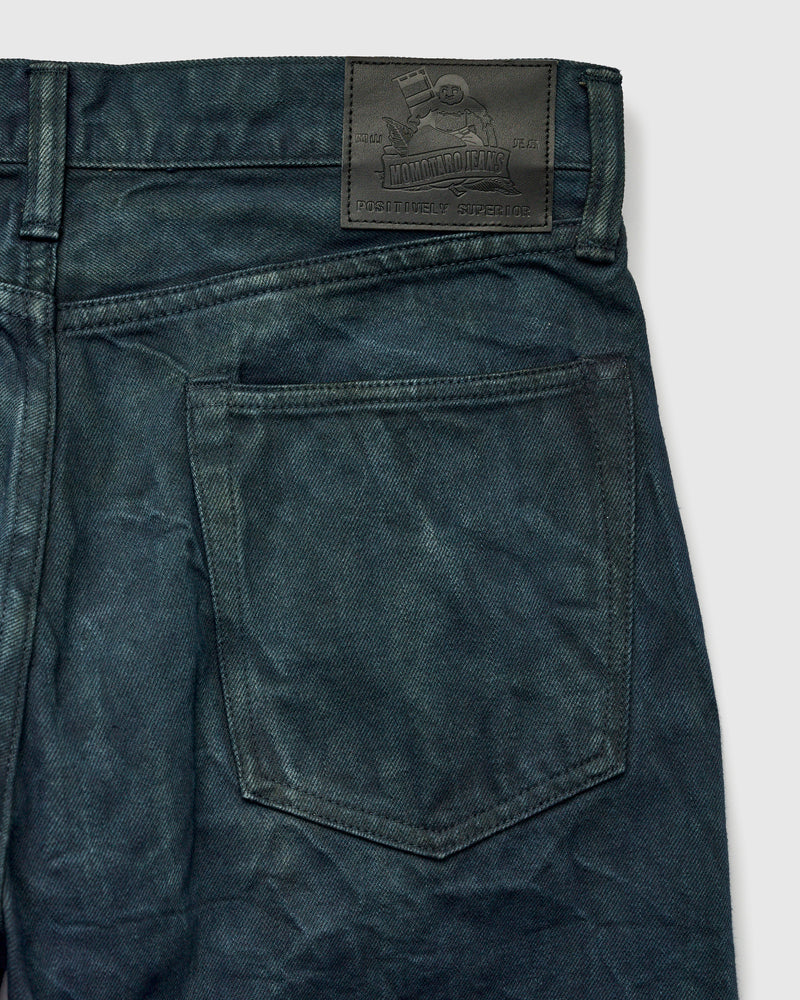 MXJE1402 "Mud & Natural Indigo Dyed" Selvedge Denim - Straight Fit