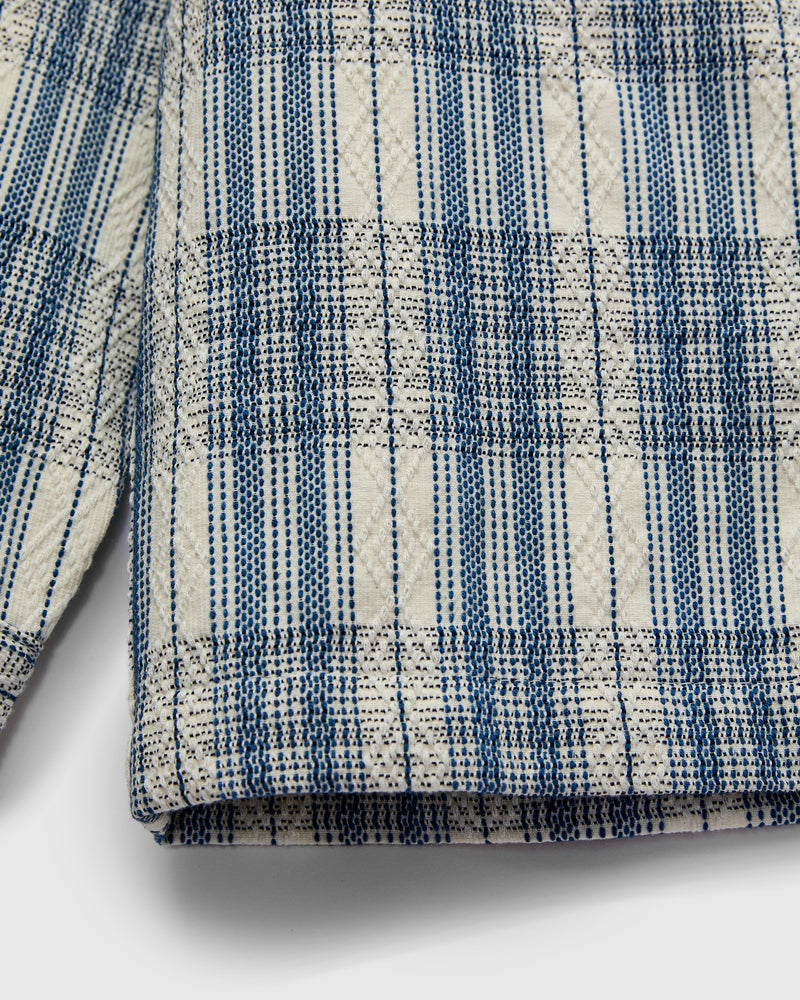 "Asagi Sashiko" Workshirt in White