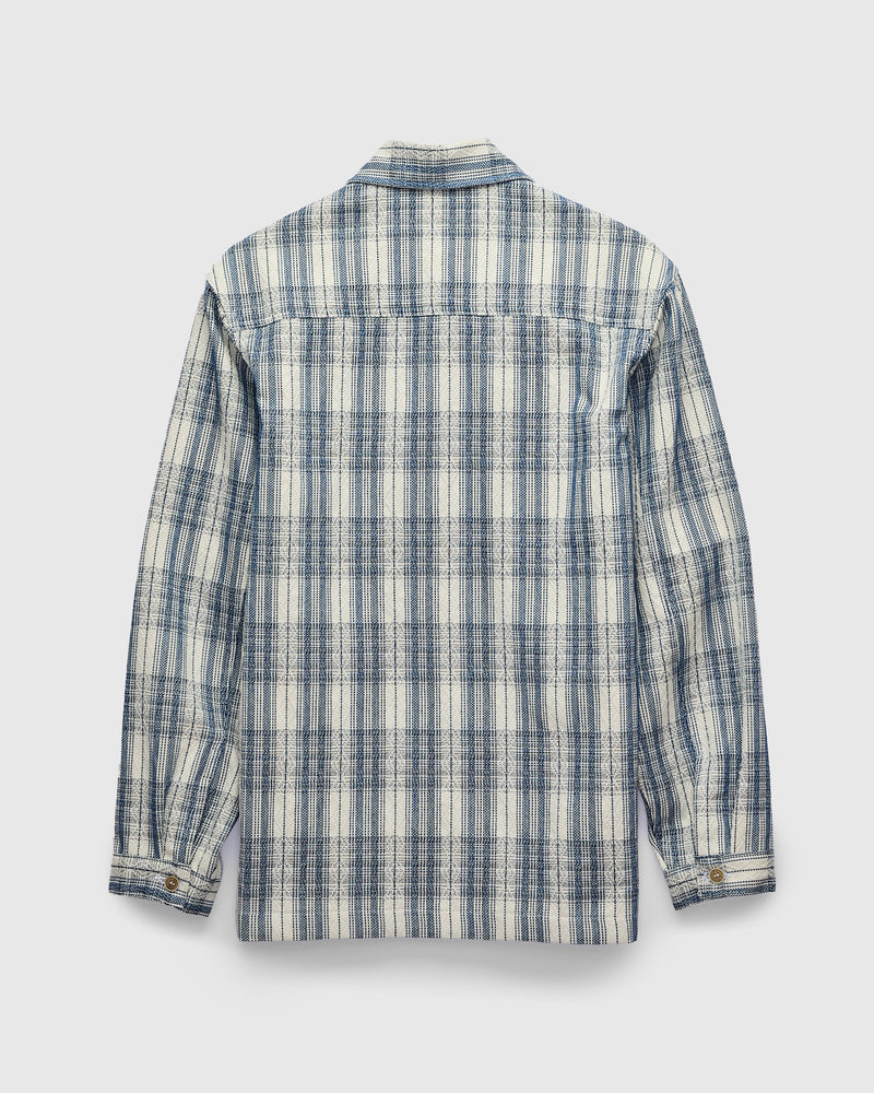 "Asagi Sashiko" Workshirt in White