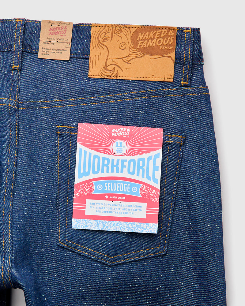 "Workforce Selvedge" 10.9oz Nep Selvedge Denim - Easy Guy Fit