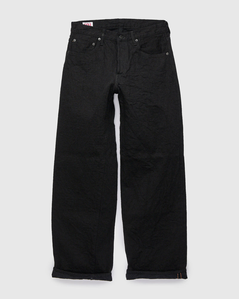 222CCD-BKBK "Crushed Concrete Black" 15oz Selvedge Denim - Super Wide Straight Fit