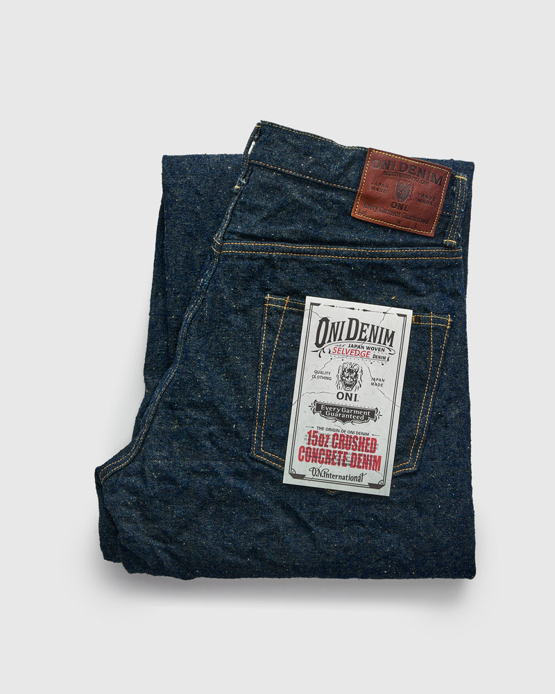 222CCD-GOLV "Crushed Concrete" 15oz Selvedge Denim - Super Wide Straight Fit