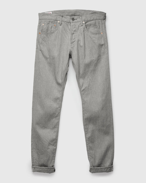 622-Moku "Heather Grey" 11oz Selvedge Denim - Relaxed Tapered Fit