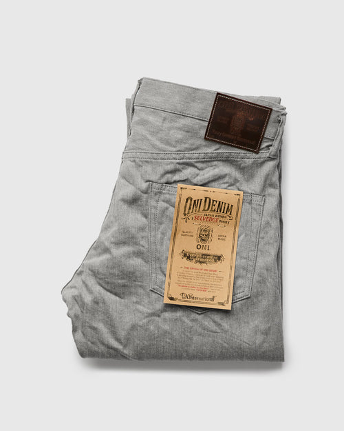 622-Moku "Heather Grey" 11oz Selvedge Denim - Relaxed Tapered Fit