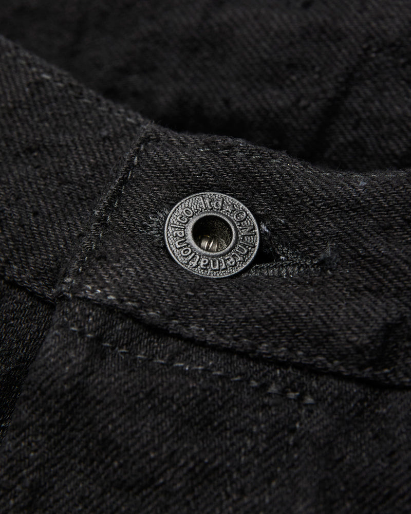 222CCD-BKBK "Crushed Concrete Black" 15oz Selvedge Denim - Super Wide Straight Fit