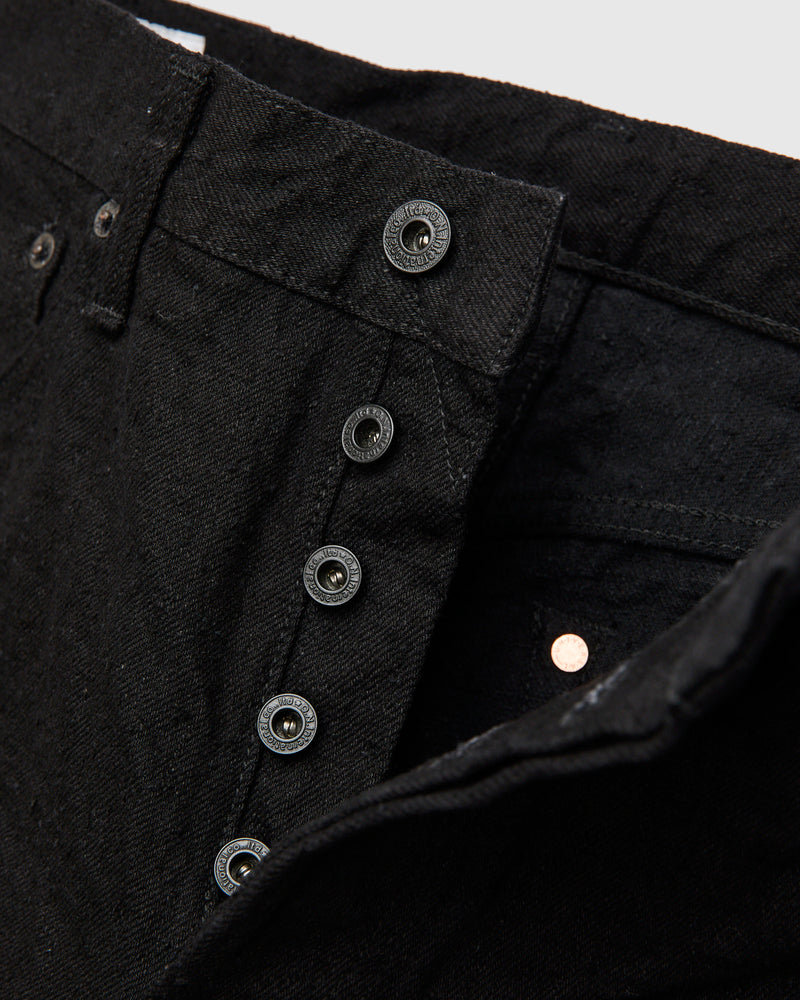 222CCD-BKBK "Crushed Concrete Black" 15oz Selvedge Denim - Super Wide Straight Fit
