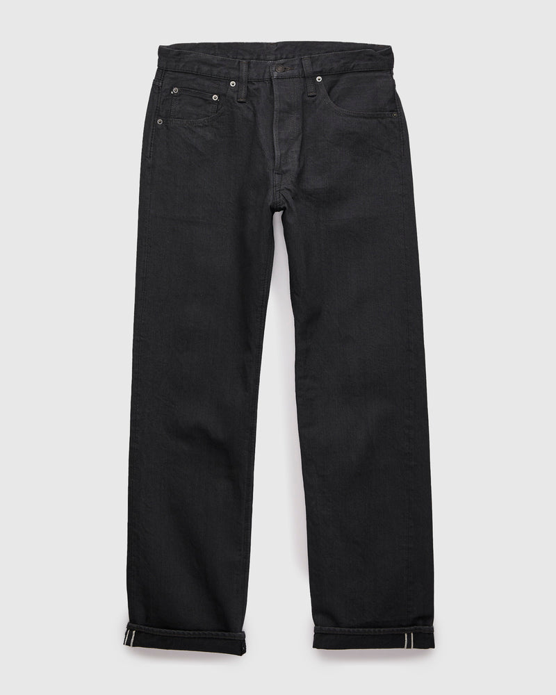 "Moonrock" 14oz Rinsed Charcoal Grey Selvedge Denim - Regular Straight Fit