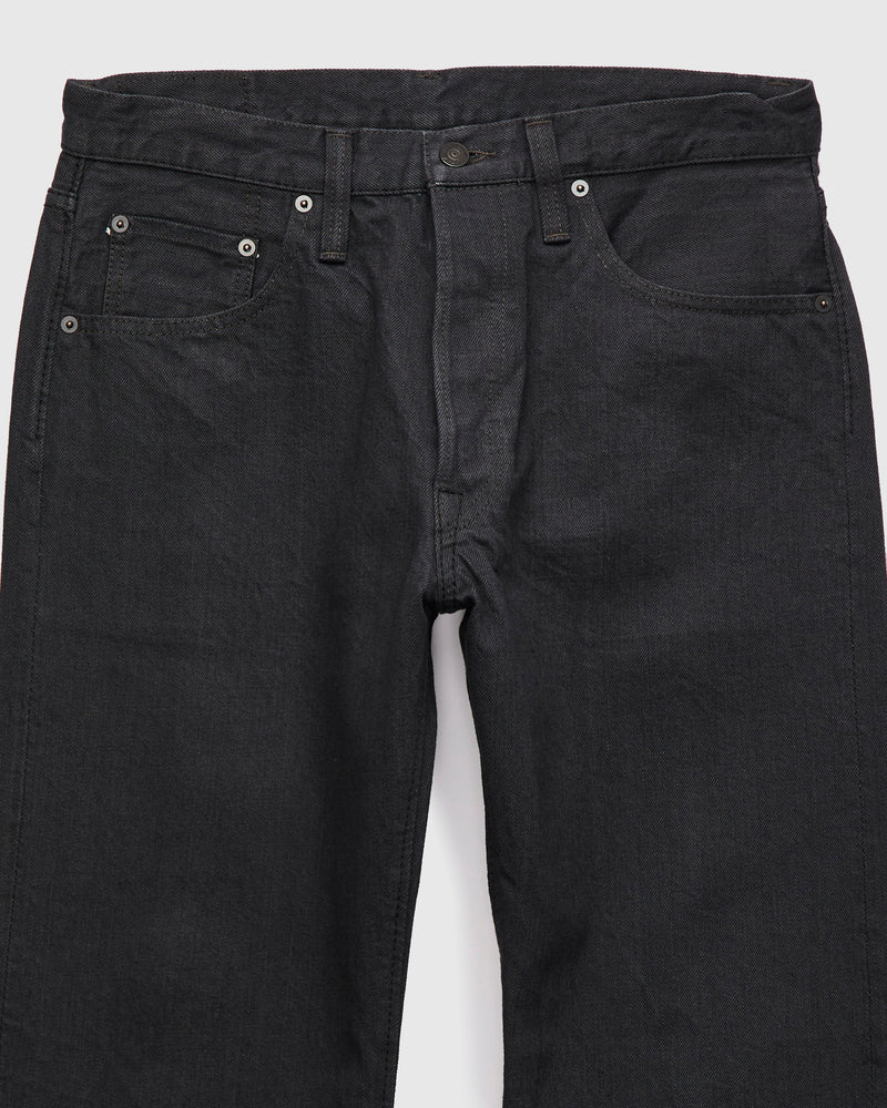 "Moonrock" 14oz Rinsed Charcoal Grey Selvedge Denim - Regular Straight Fit
