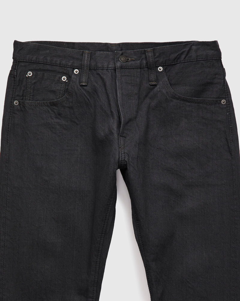 "Moonrock" 14oz Rinsed Charcoal Grey Selvedge Denim - Slim Tapered Fit