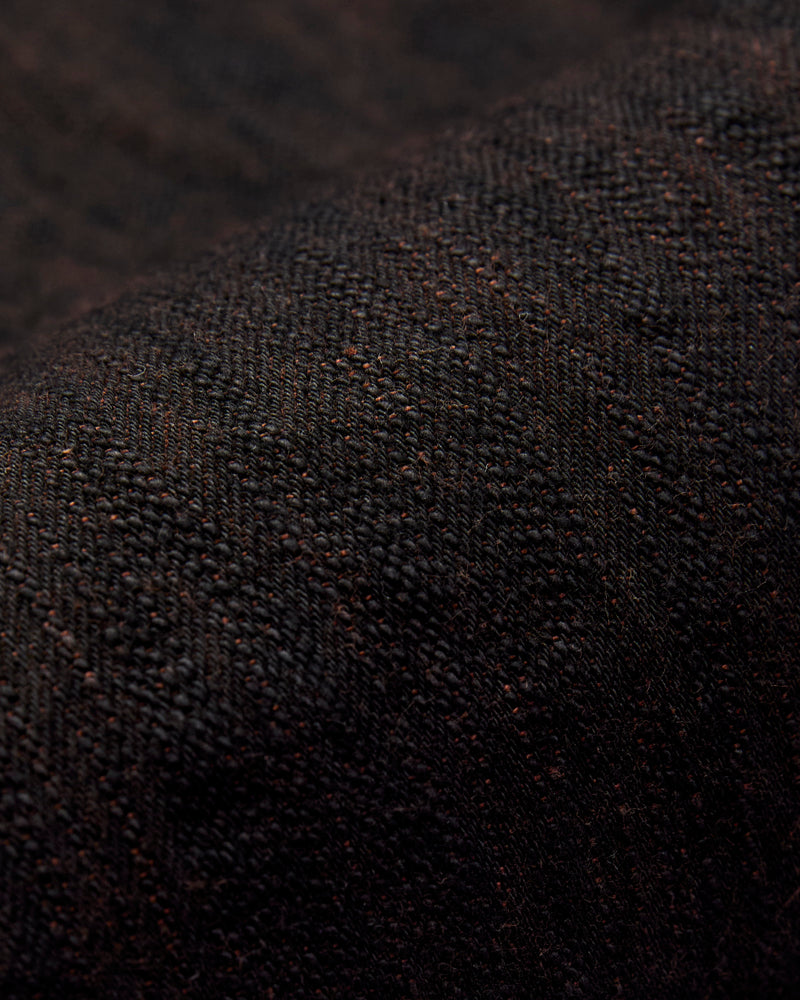 PER-EX-003-BK "Black x Persimmon Extra Slub" 15oz Rinsed Selvedge Denim - Regular Straight Fit