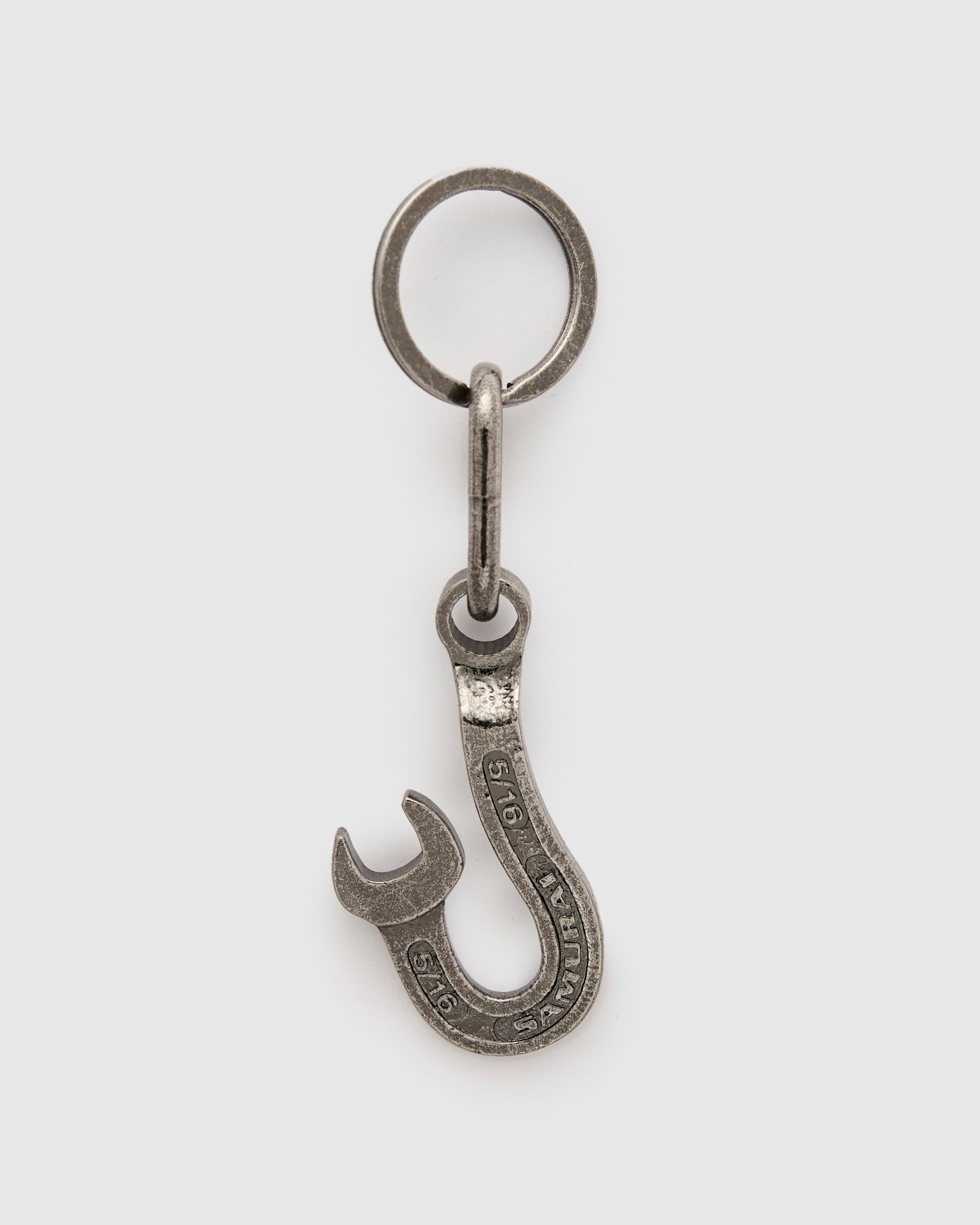Samurai Brass Key Holder in Silver