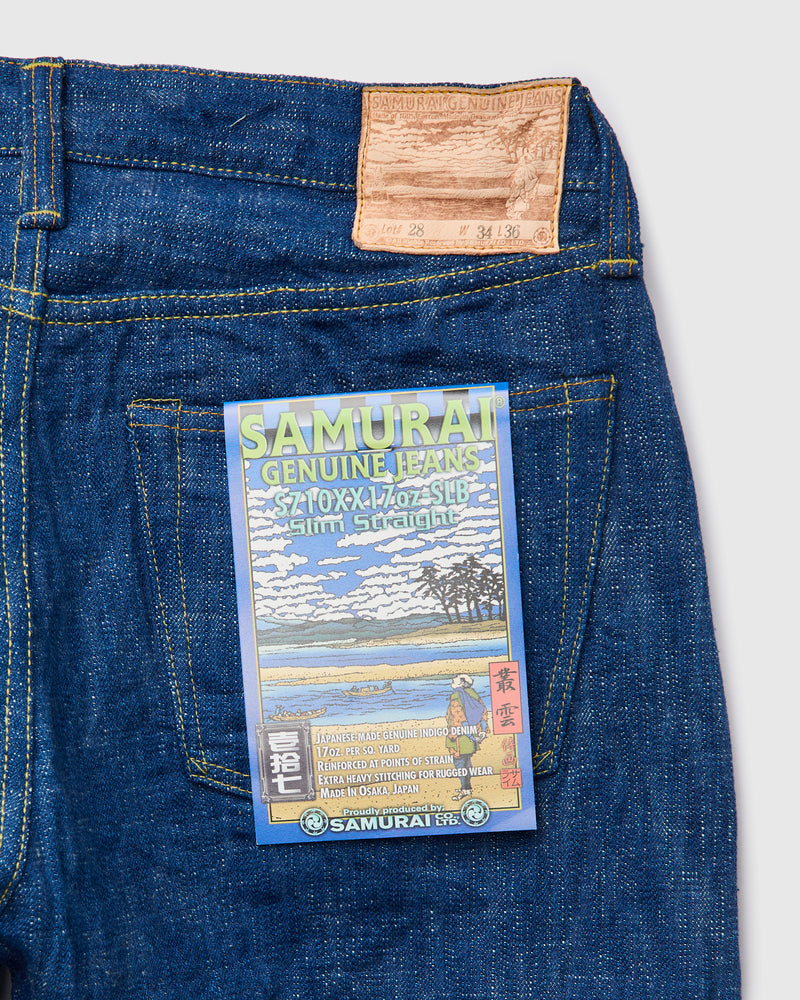 S710XX17oz-SLB "Murakumo" 17oz Slub Selvedge Denim - Slim Straight Fit