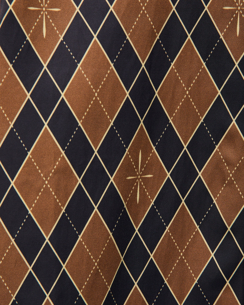 "Narahira" Short Sleeve Shirt in Brown