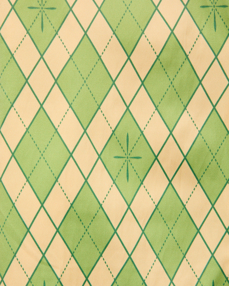 "Narahira" Short Sleeve Shirt in Green