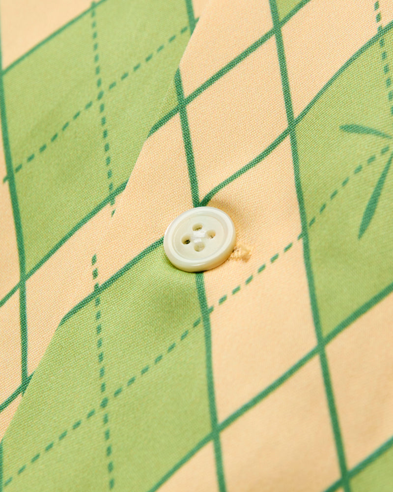 "Narahira" Short Sleeve Shirt in Green