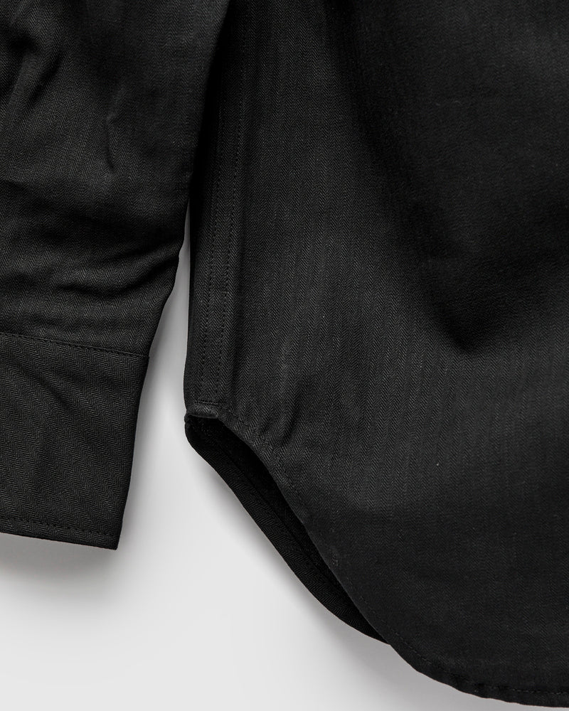 6.5oz Denim Weeds Digger Shirt in Black