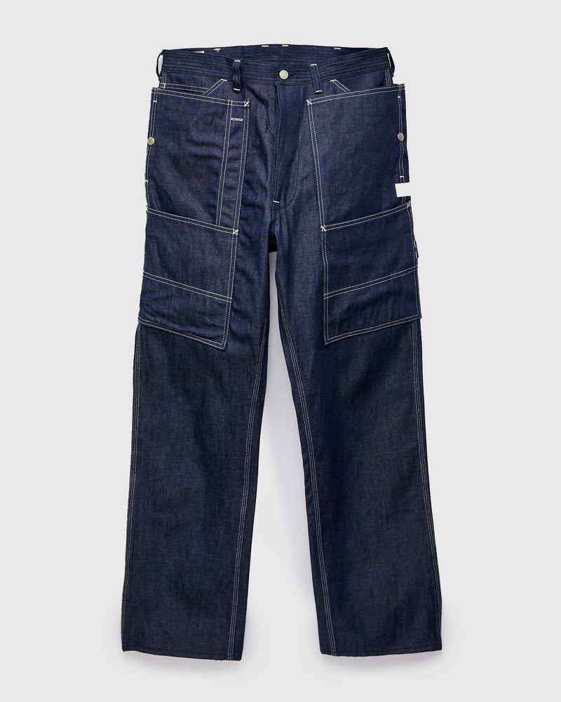 9.5oz Denim Fall Leaf Tough Pants in Indigo