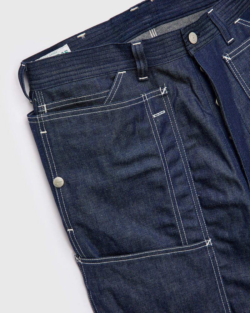 9.5oz Denim Fall Leaf Tough Pants in Indigo
