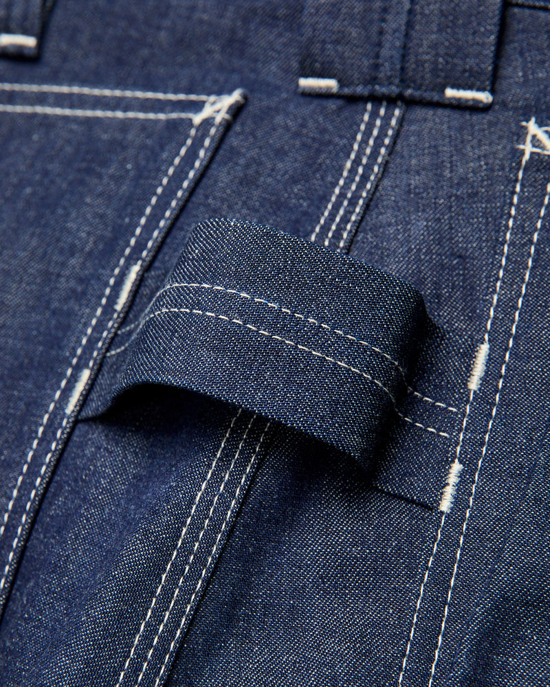 9.5oz Denim Fall Leaf Tough Pants in Indigo