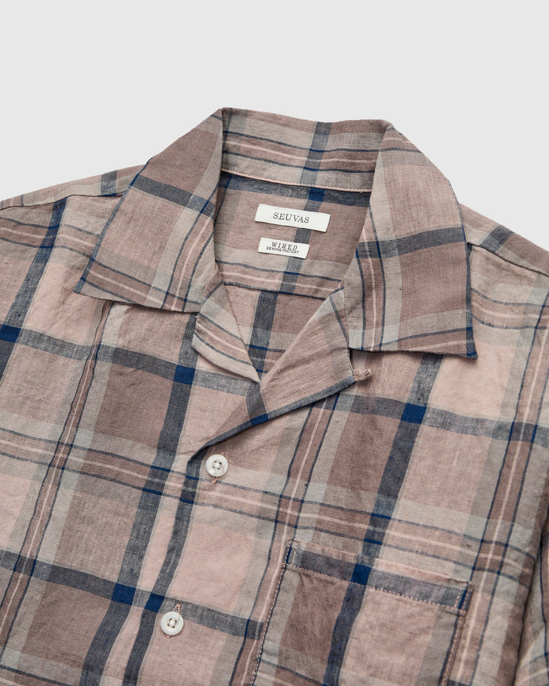 Linen Vacation Shirt in Beige