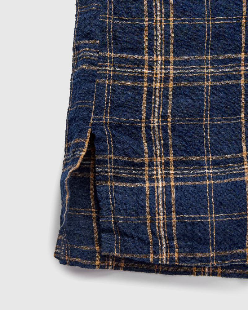 Linen Vacation Shirt in Navy