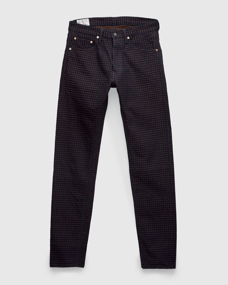 D1897 "Kakishibu Sashiko" 15.5oz Jacquard Denim - Relaxed Tapered Fit