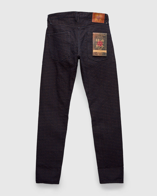 D1897 "Kakishibu Sashiko" 15.5oz Jacquard Denim - Relaxed Tapered Fit